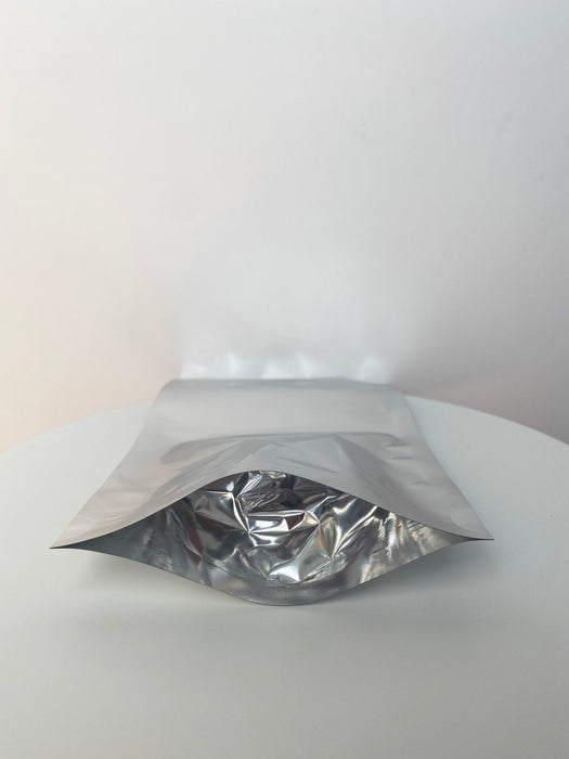 Silver Foil Stand Up Pouch Bag - Transparent Face (100 pcs) (12*20cm) - Harry & Wilma