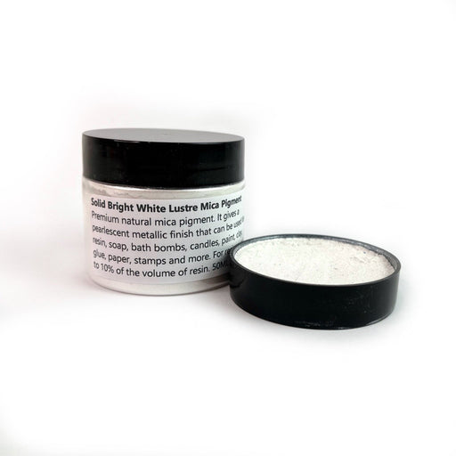 Bright White - Lustre Mica Powder 50ml jar