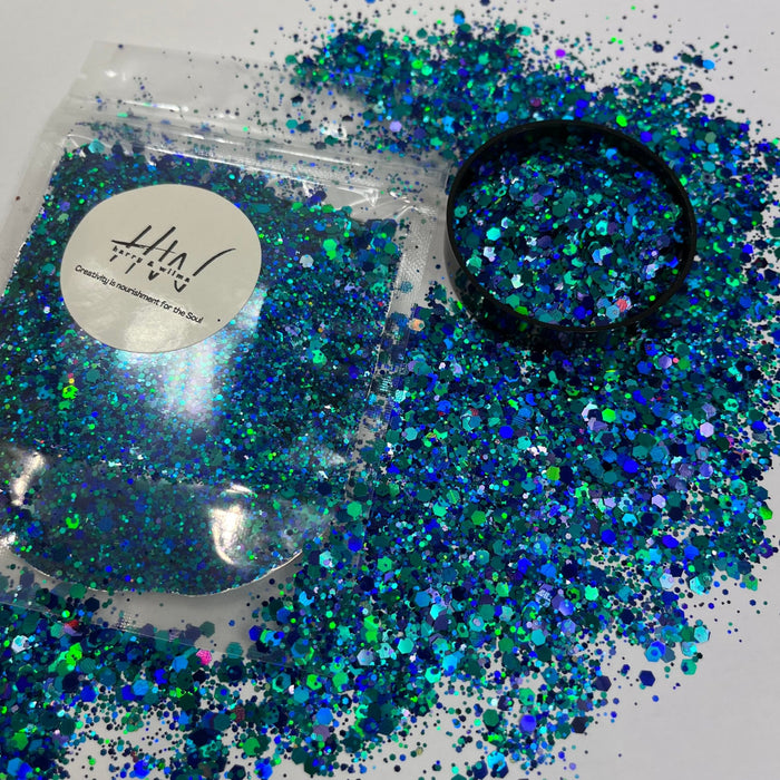 Super Sparkle Extreme Holographic Glitter 20g - Ocean Crush - Harry & Wilma