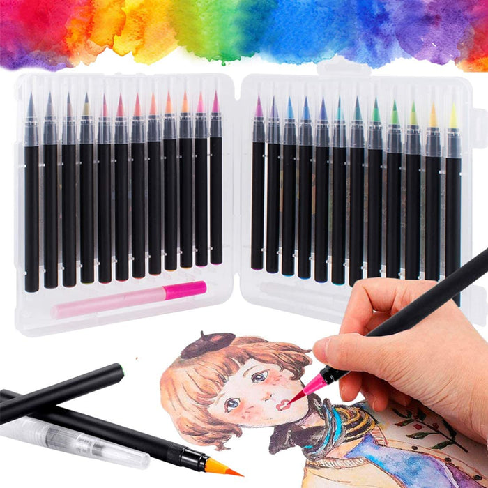 Water Colour Brush Pens - 26pc set - Harry & Wilma