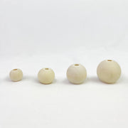Wooden Natural Round Beads For Macrame & DIY Approx 500pc - Harry & Wilma